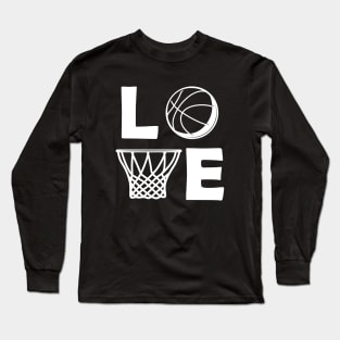 Basketball Love Design Long Sleeve T-Shirt